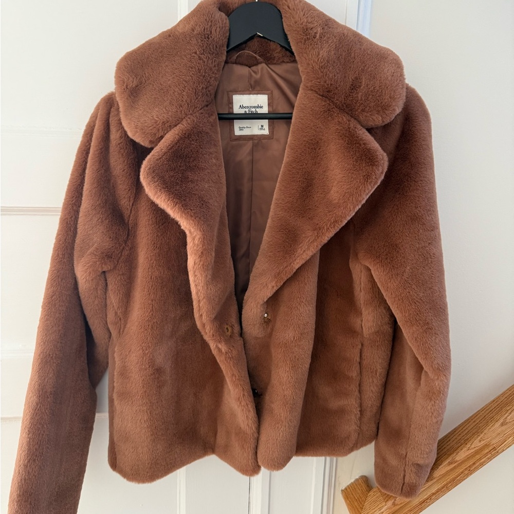 Abercrombie & Fitch Faux Fur Coat